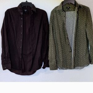(2)EXPRESS SMALL LONG SLEEVE Shirts